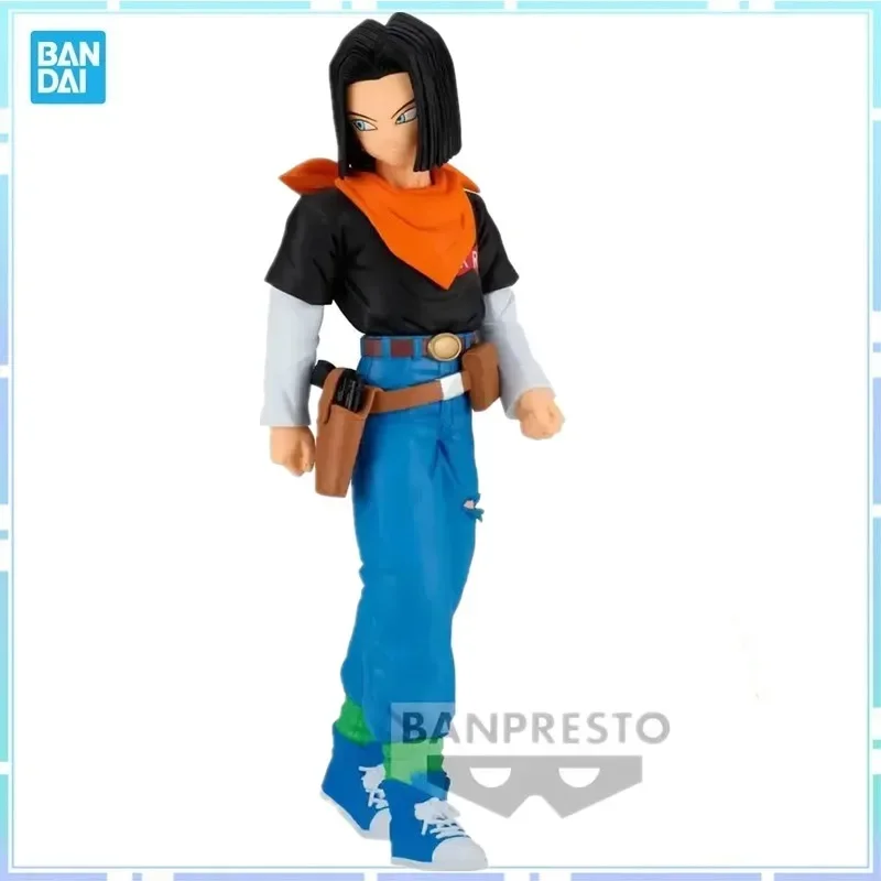 Bandai Original Banpresto Anime Dragon Ball Z SOLID EDGE WORKS Android 17 Action Figure Model Collectible Toys For Kids Gift