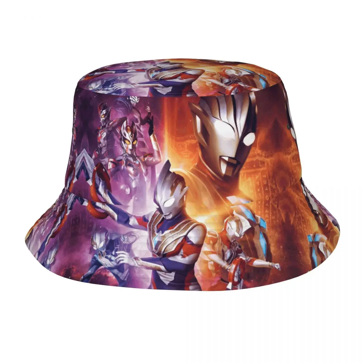 

Custom Foldable U-Ultramanes Manga Bucket Hat for Men Childhood Memories Summer Travel Beach Childhood Memories Fisherman Cap
