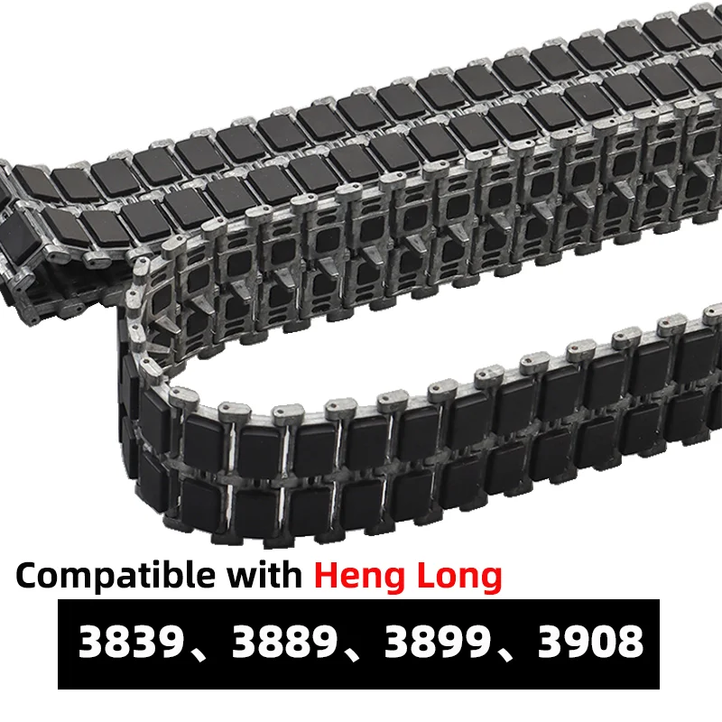 Heng Long 3839 3889 3899A 3908 Pista recubierta de goma de un solo lado Compatible con HL 1/16 Leopard 2a6 British Challenger2 US-M41A3