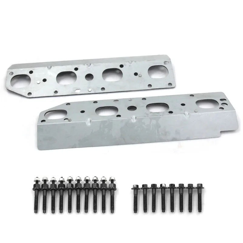 Universal Exhaust Manifold Gasket & Stud Bolt Kit Engine Sealing Repair Replacement Parts