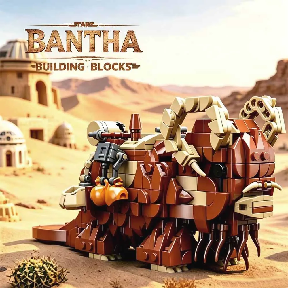 

Moc-97302 Space Wars Beast Bantha Building Blocks Animal Action Figure Monster Mount Rhino Constructor Model Bricks Toys Gifts
