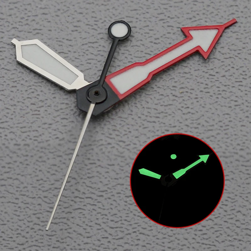 NH35 NH36 Watch Hands SKX007 SRPD Green Fluorescent Watch Hands Compatible with NH35 NH36 4R35 7S26 Movements