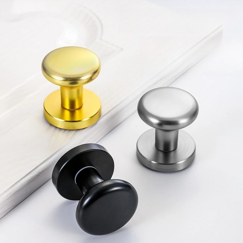 Alloy Keyless Invisible Door Lock Bedroom Silent Home Round Hidden Handle