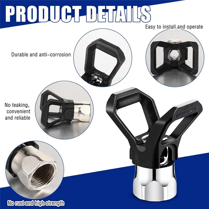 

-A41U 2Set Airless Paint Spray High Pressure Airless Paint Sprayer With 517 Tip Swivel Joint For Pump Sprayer Accessories
