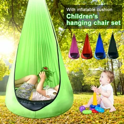 Children Kids Pod Swing Chair Tent Indoor Outdoor Garden Hanging Seat Hammock Outdoor Hammock Inflatable Hammock