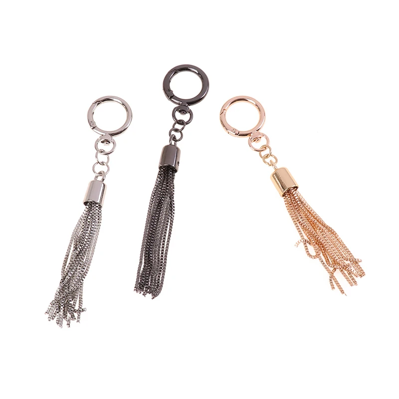 Porte-clés pendentif pompon pour sac à main, décoration en métal, sac à main initié, accessoires de quincaillerie, bricolage, 3 couleurs, mode, 1