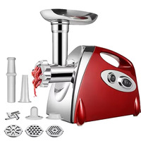 2800W Electric Meat Grinder Powerful Heavy Duty Stainless Steel Grinder Sausage Stuffer Electric Meat Mincer Food Processo