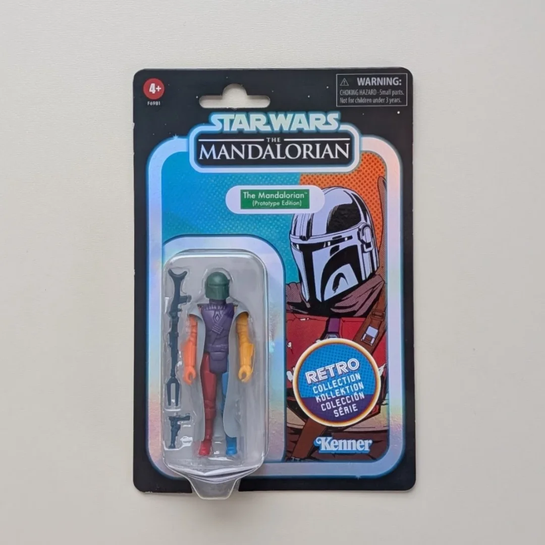 6 Colors Random 1Pcs Hasbro Star Wars Retro Collection The Mandalorian Prototype Edition 3.75 Inch Action Figure Toy