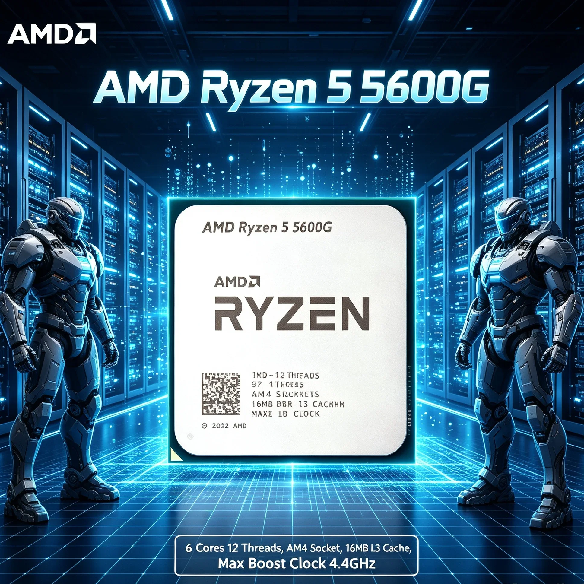 Ryzen 5 5600G APU Gaming CPU 7nm Zen 3 Architecture 16MB L3 Cache AM4 Socket Unlocked