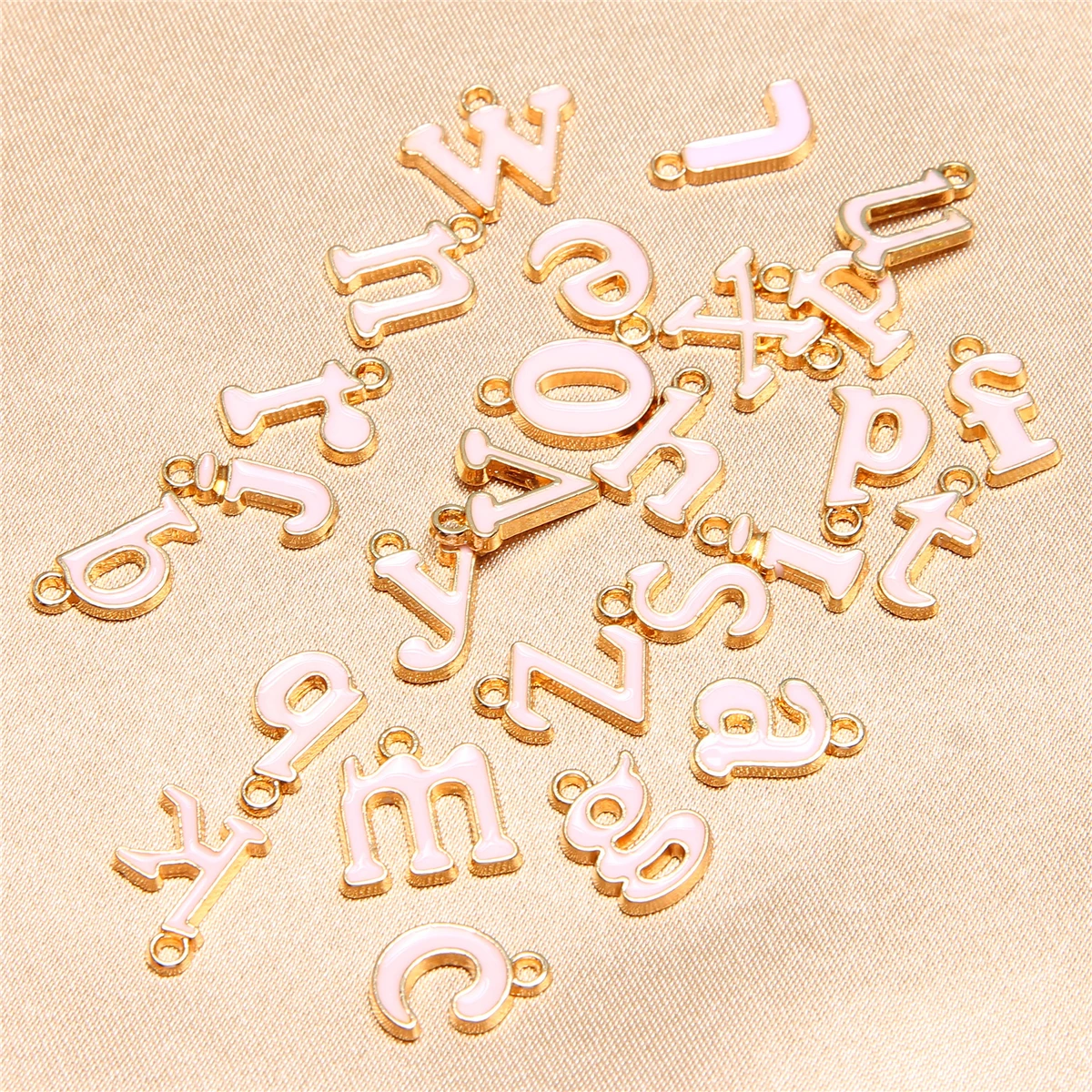 26pcs/1set 10*13mm Lowercase dripping letters  A-Z  Charms Enamel Alphabet Initial Letter Handmade Pendant For Diy BroochJewelry