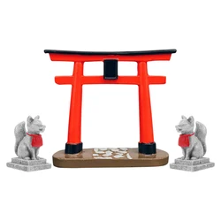 1 Set  Simulated Torii And Animal Decor Fish Tank Ornament Aquarium Crafts Torii Sculpture DIY Fish Tanks Sculpture Decor