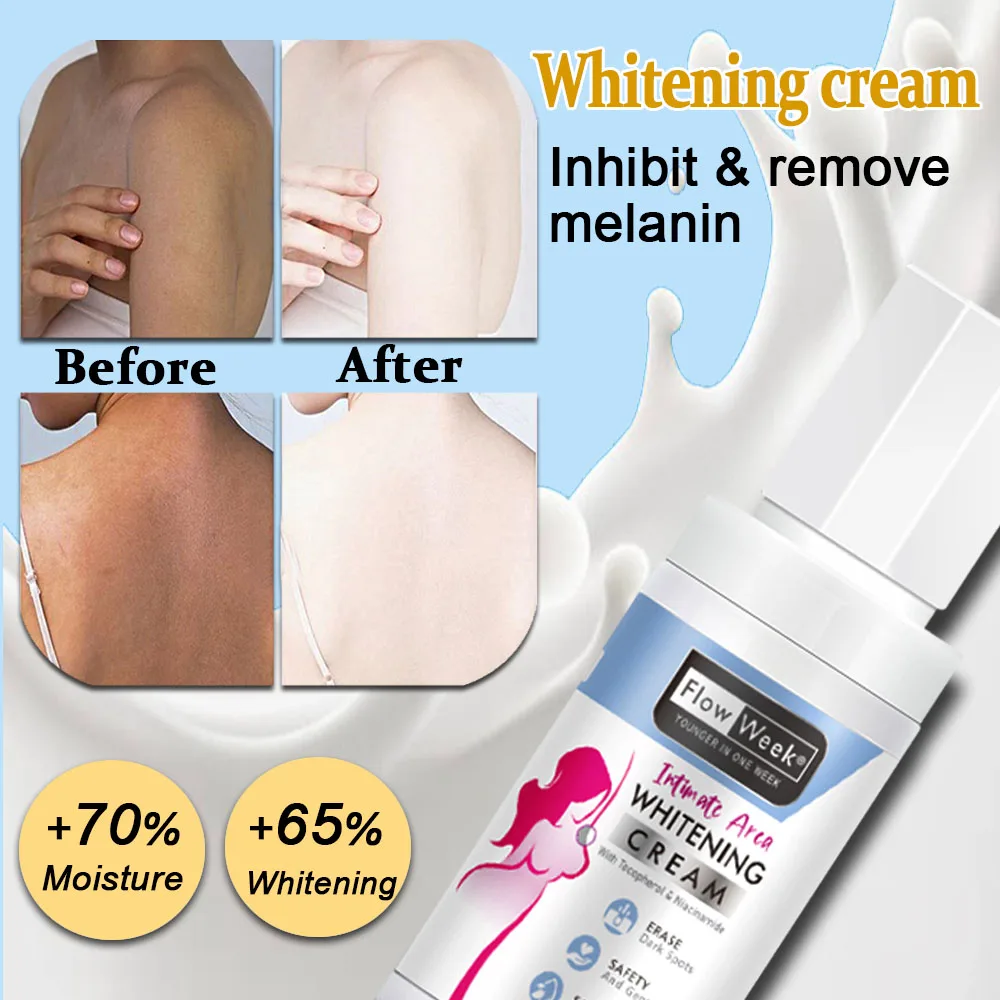 

Flowweek Body Whitening Cream with Niacinamide for Face | Neck | Underarm | Hand | Private Part | Butt | Legs | Knee