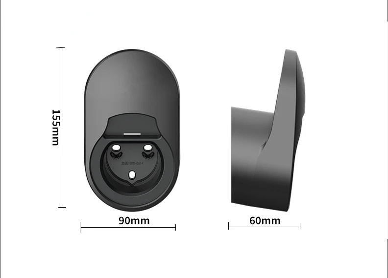 Evthsla typ 2 ładowarka EV uchwyt na kabel pojazd elektryczny do montażu ściennego Organizer do kabli ładowania kabury do montażu na ścianie