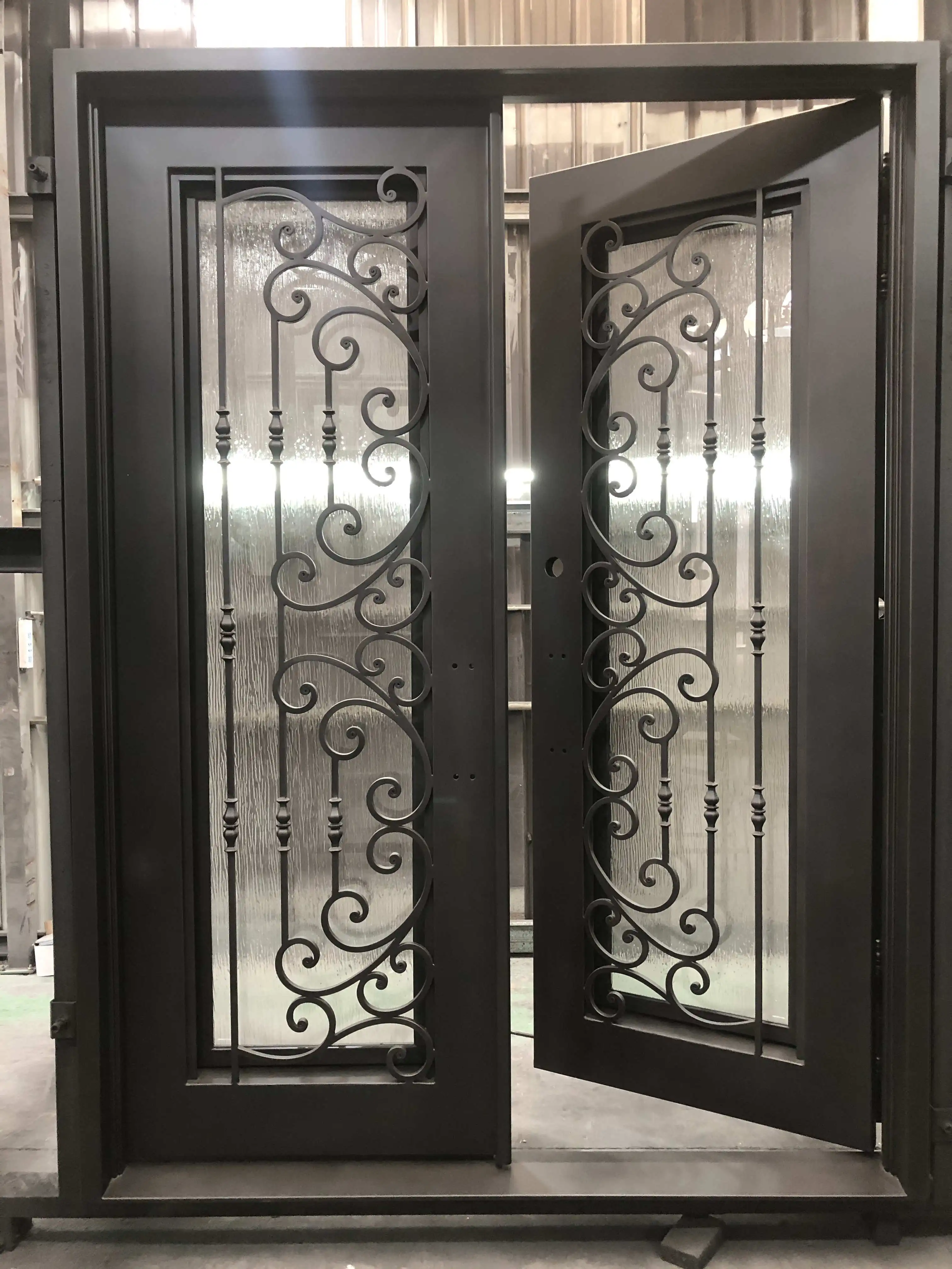 Custom Or Standard Iron Doors Entrance Wrought Wrought Iron French Doors Iron Door