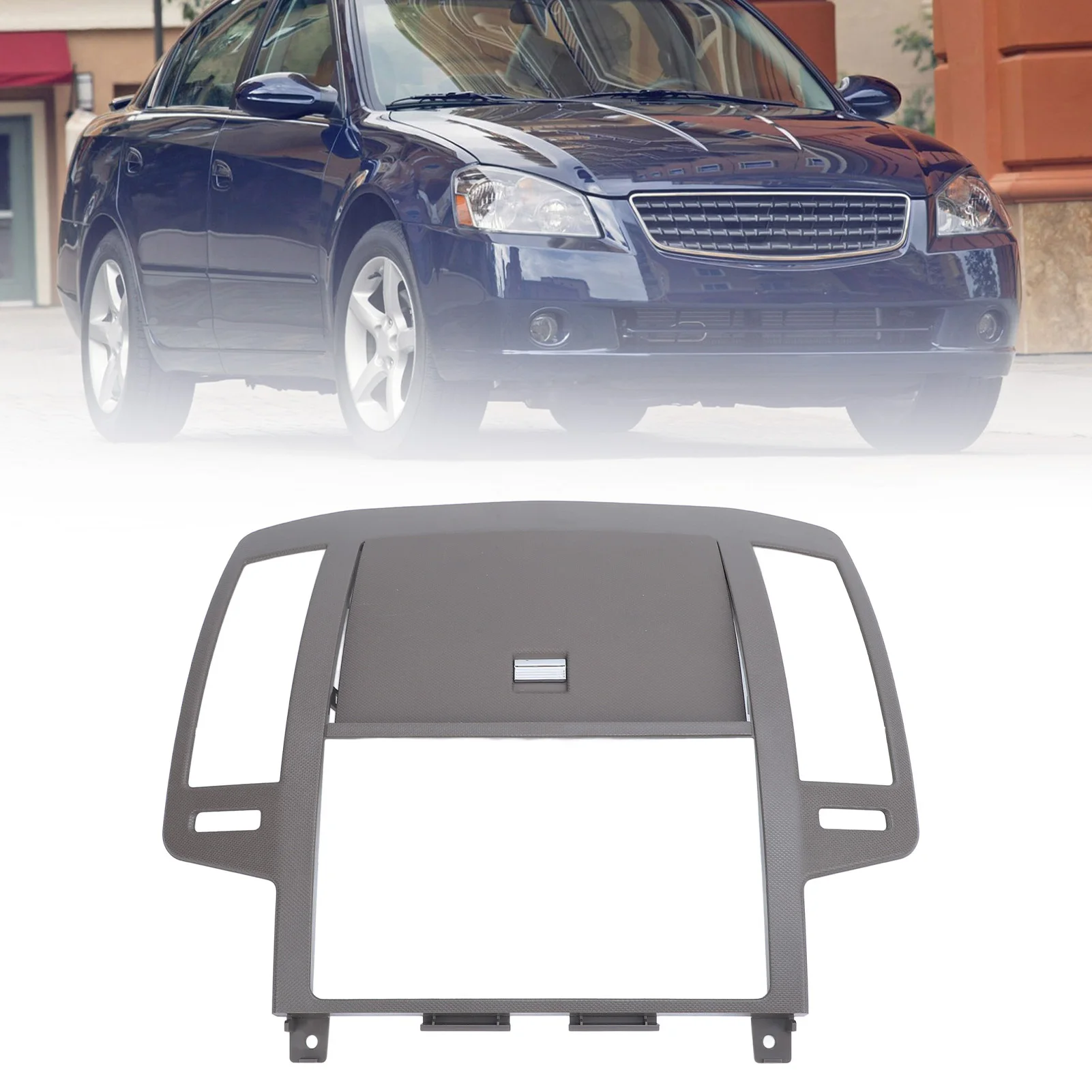 

Center Dash Radio Bezel Decorative Wearproof Replacement for Altima 2005 to 2006 Third Generation Facelift
