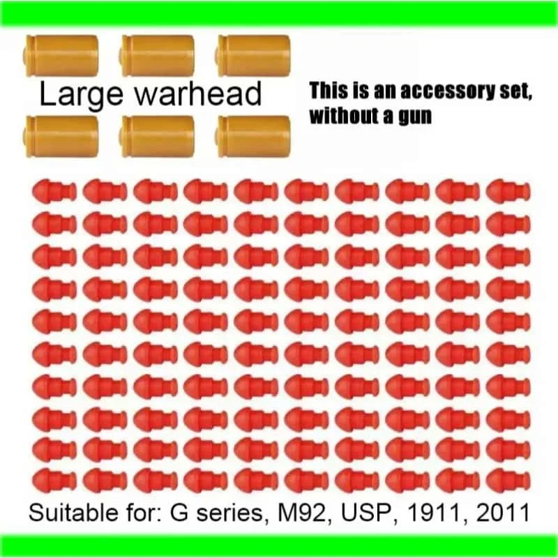 

Ball Blaster Ammo 7-8 мм, запасные пули для боеприпасов для игрушечных пистолетов