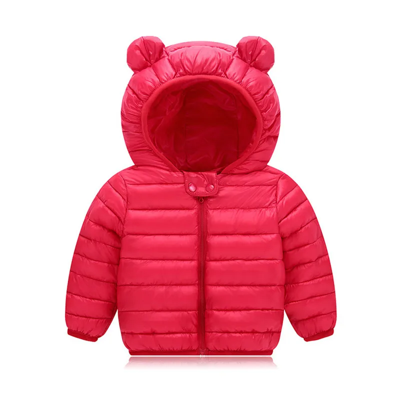 Baby Girls Down Jackets Outerwear For Kids Coats Autumn Boys Girls Warm Hooded Down Jacket Coat Winter Toddler Girl Jackets