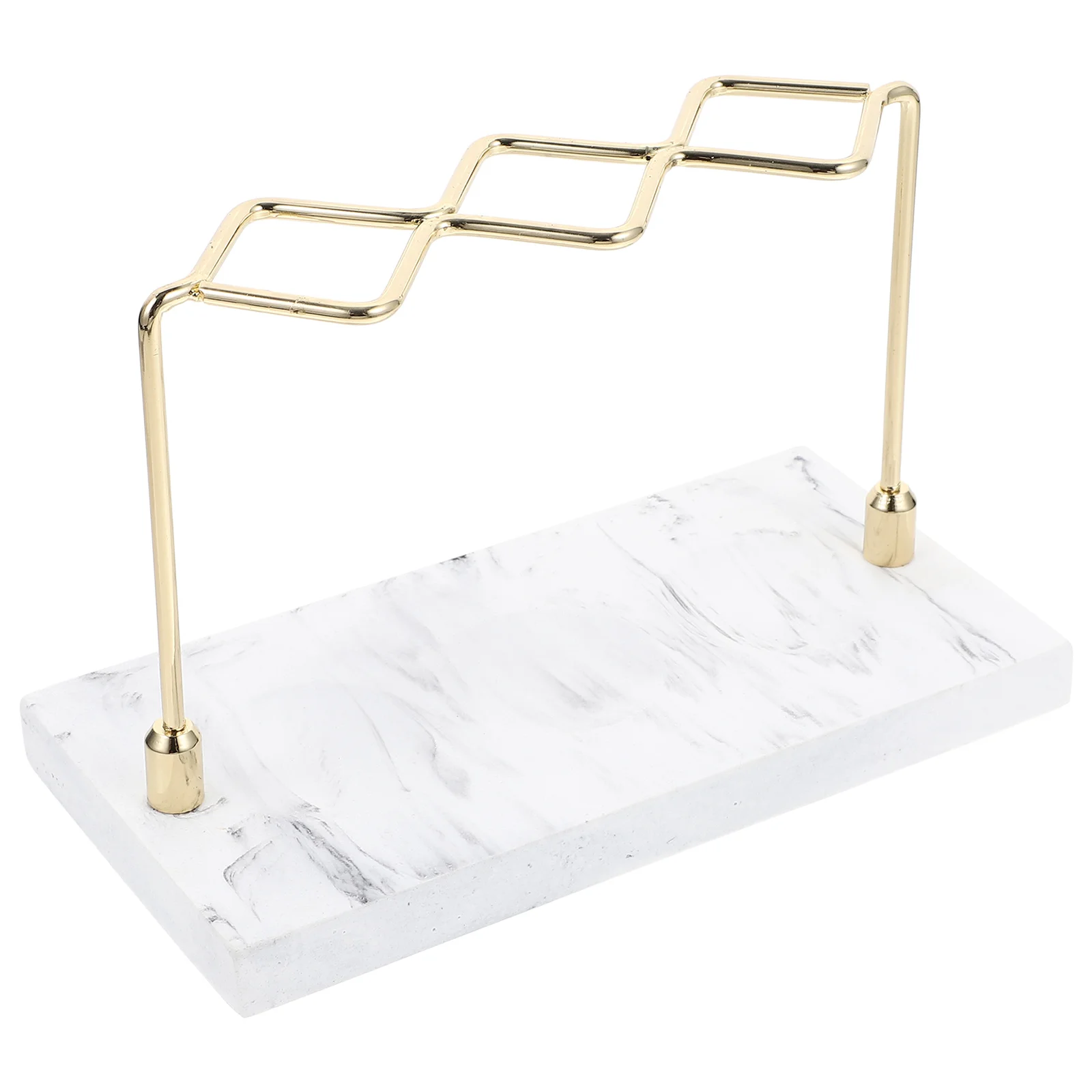 

Toothbrush Holder Marble Finish Practical Decorative Non-Deformable Convenient Daily Use Toothbrush Holder