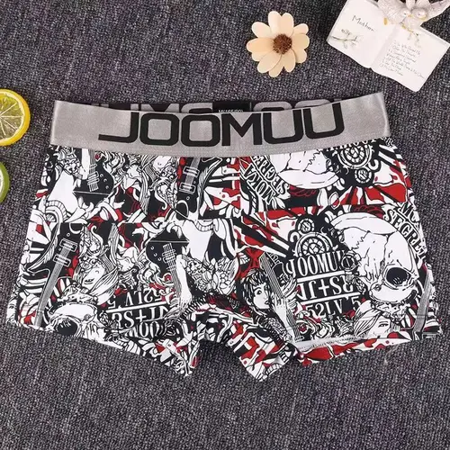 Imagen 1 del producto Calzoncillos Boxer de algodón con estampado de dibujos animados para mujer, bragas de seguridad elásticas cómodas y transpirables, ropa interior femenina, pantalones cortos