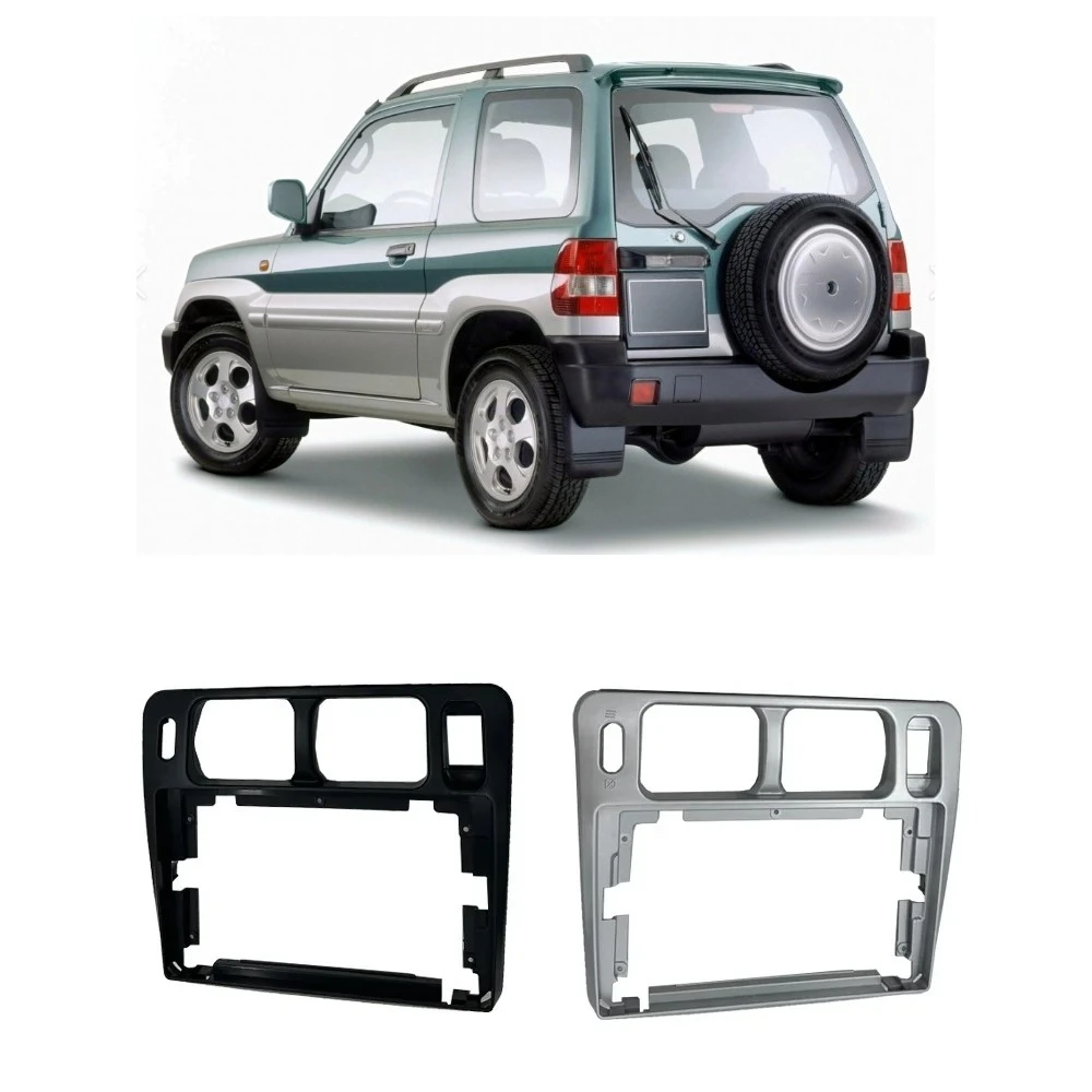 1 Pcs Silver or Black 9 Inch Dvd Frame Cover for Pajero Pinin 1999-2006 H6 H70 Screen Cover for Io Navigation Panel RHD LHD