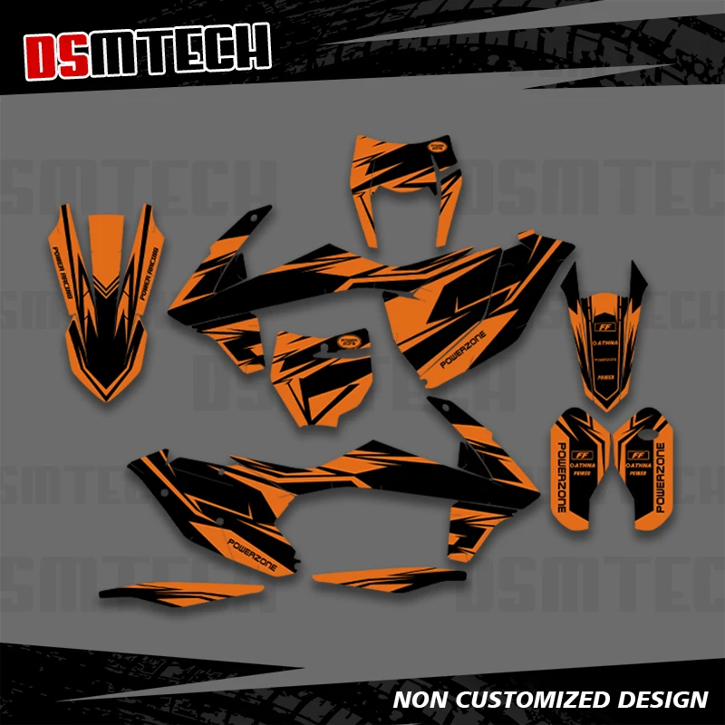 

DSMTECH для KTM 125 250 350 450 500 SX SXF XC XCF 2016 2017 2018 EXC EXCF XCW 2017 2018 2019 Графические наклейки Наклейки 004