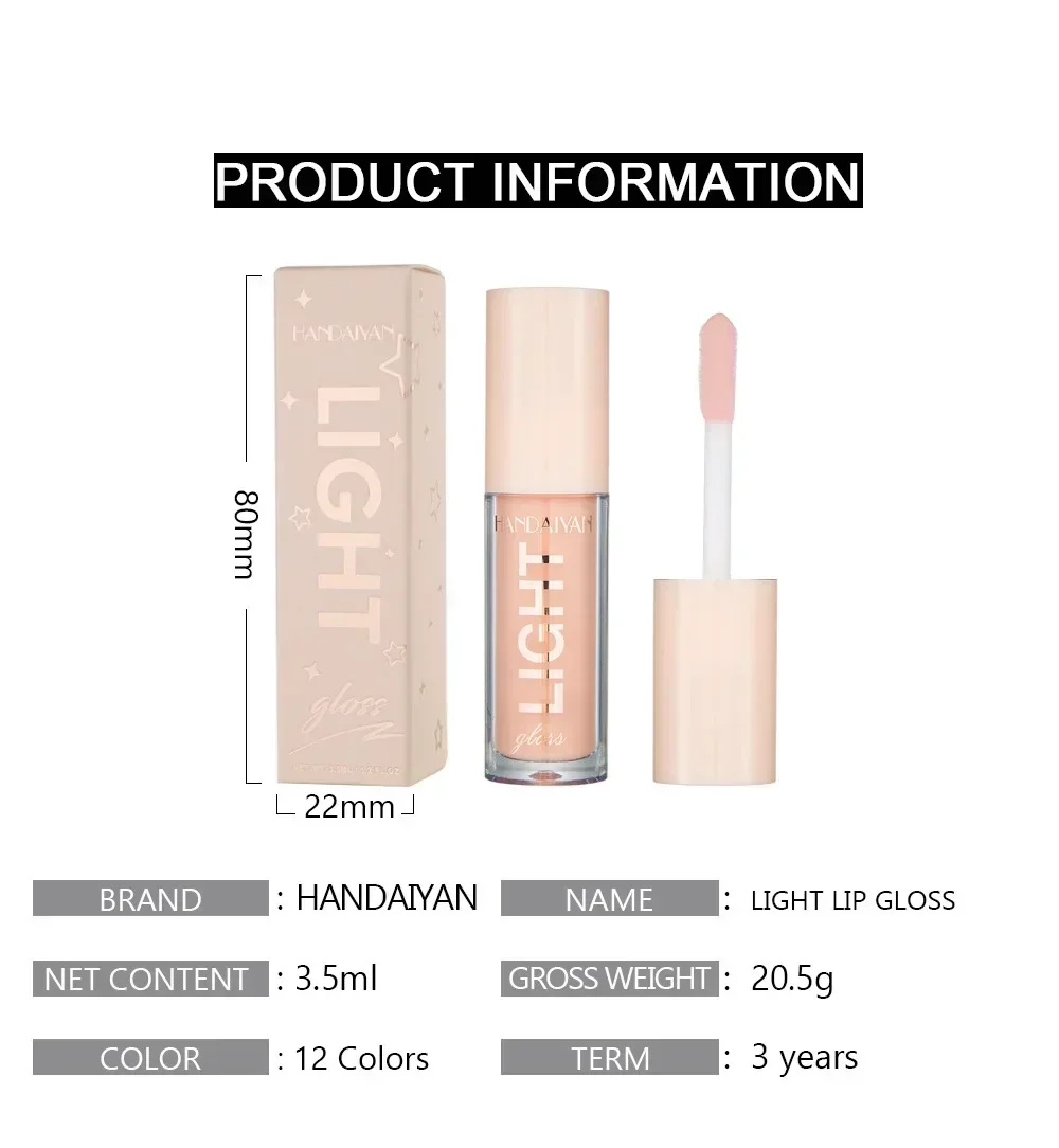 Lip Gloss Long Lasting Lip Balm Liquid Lipstick Mirror Glitter Lip Gloss Waterproof Lipstick Cosmetics Makeup Lipgloss for Women