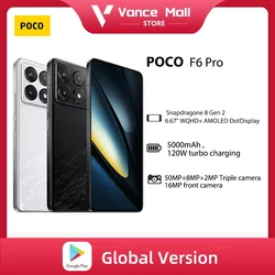 Versión Global POCO F6 Pro 5G Snapdragon® 8 Gen 2 6.67