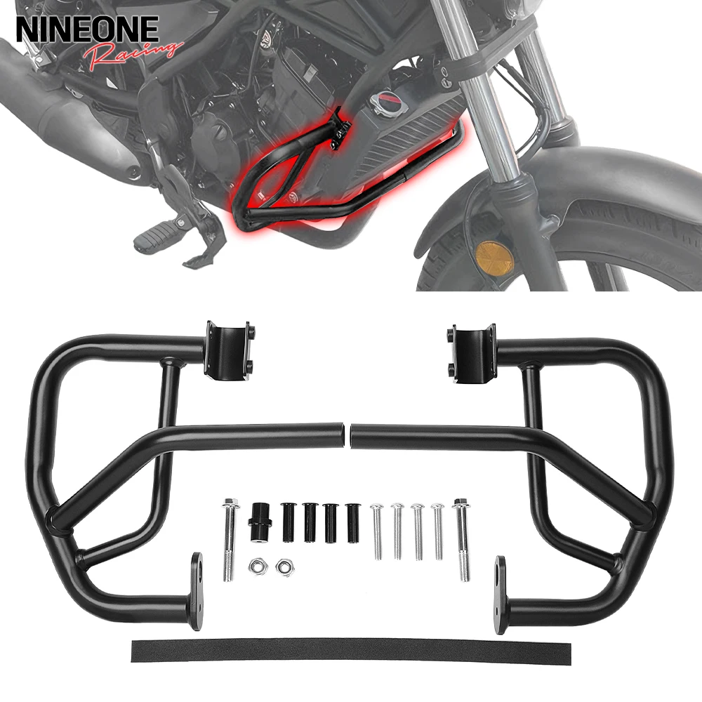 

Crash Protection Engine Guards Highway Bars Compatible For Honda Rebel CMX500 CMX 500 Frame Protectors Accessories 2017-2024
