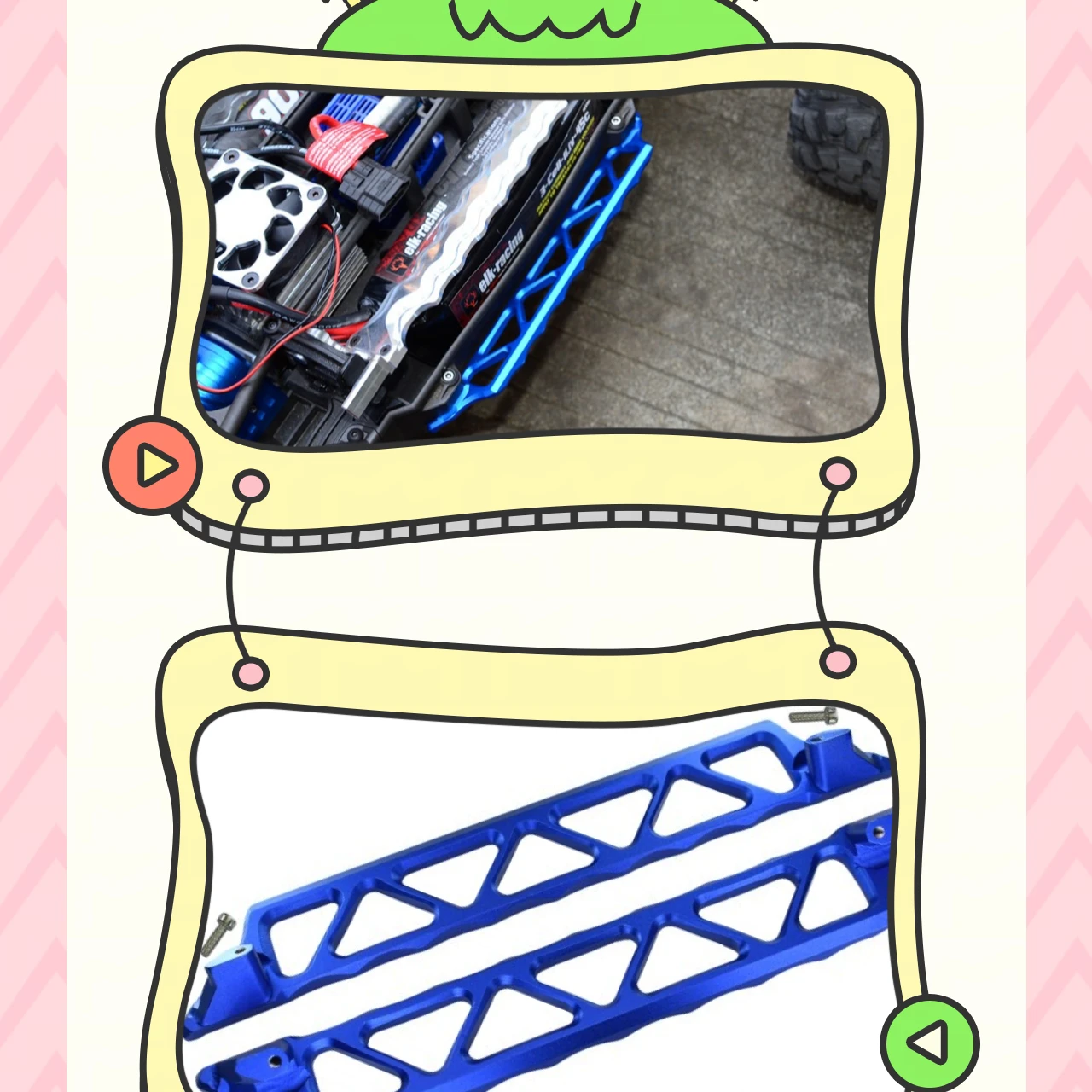 

Алюминиевая боковая дорожка GPM для Monster Truck TRAXXAS 1/5 X-Maxx 6S/8S