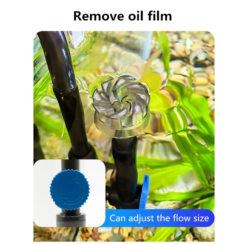 SUNSUN new fish tank filter YBF-500 oxygen filtration integrated machine water purification pump wall-mounted fish toilet