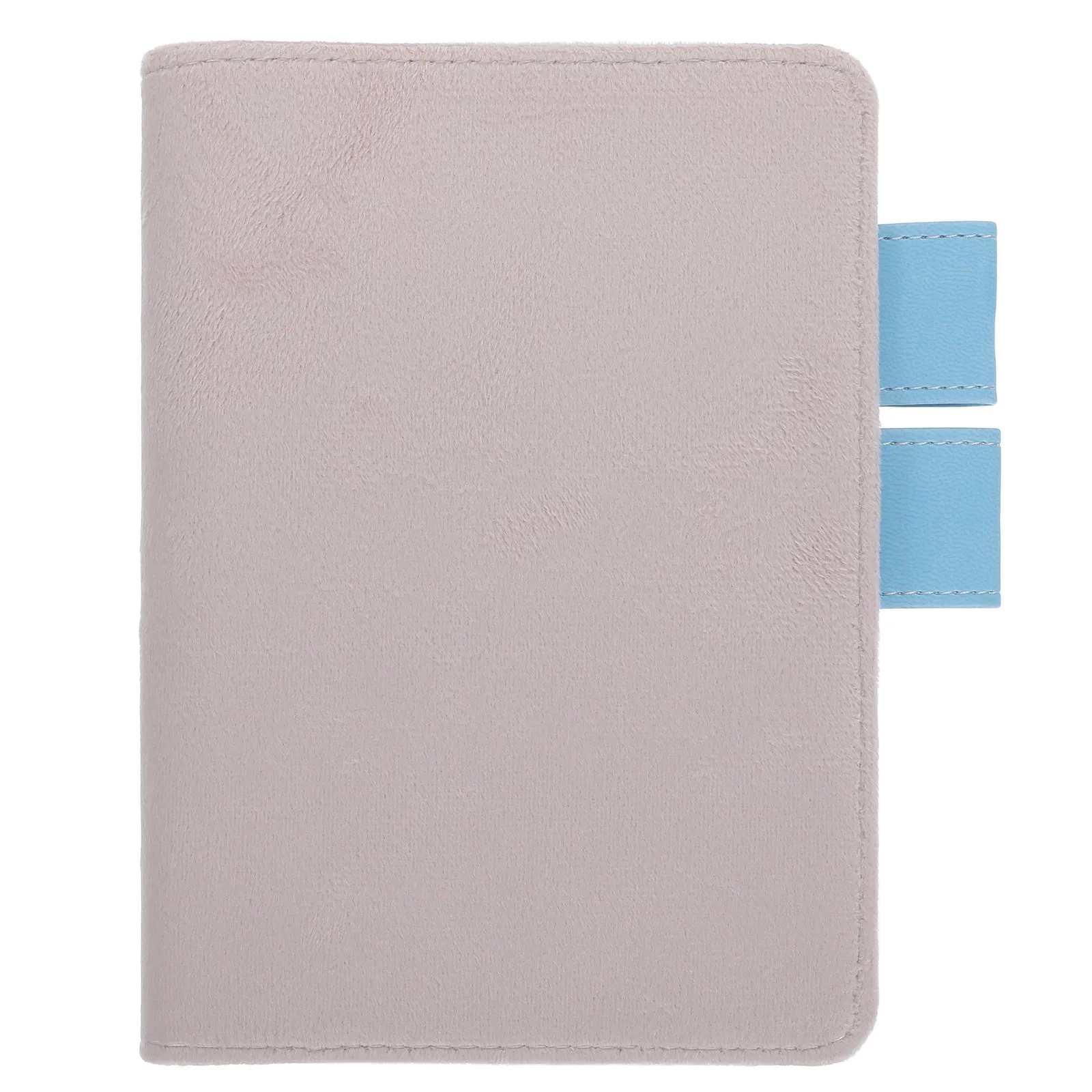 A6 Notebook Case Fabric PU Journal Cover Protector with Built-in Card Holder Pen Loop Inner Pocket Sleek Minimalist Office
