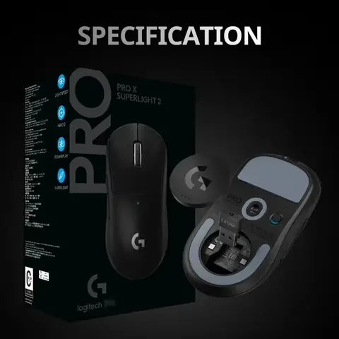 Logitech G PRO X SUPERLIGHT 2 Wireless Gaming Mouse G PRO X 2 32000 DPI 5 Programmable Buttons For PC/Mac New HERO 2K Sensor