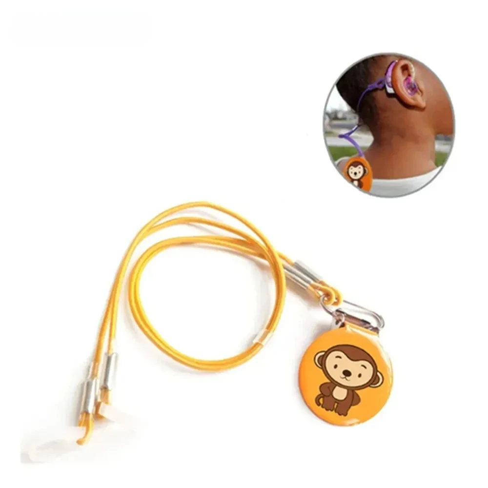 BTE Hearing Aid Clip Anti Lost Ear Lanyard Protector Holder with Cartoon Design Hearing Aids Anti-loss Cord Elderly