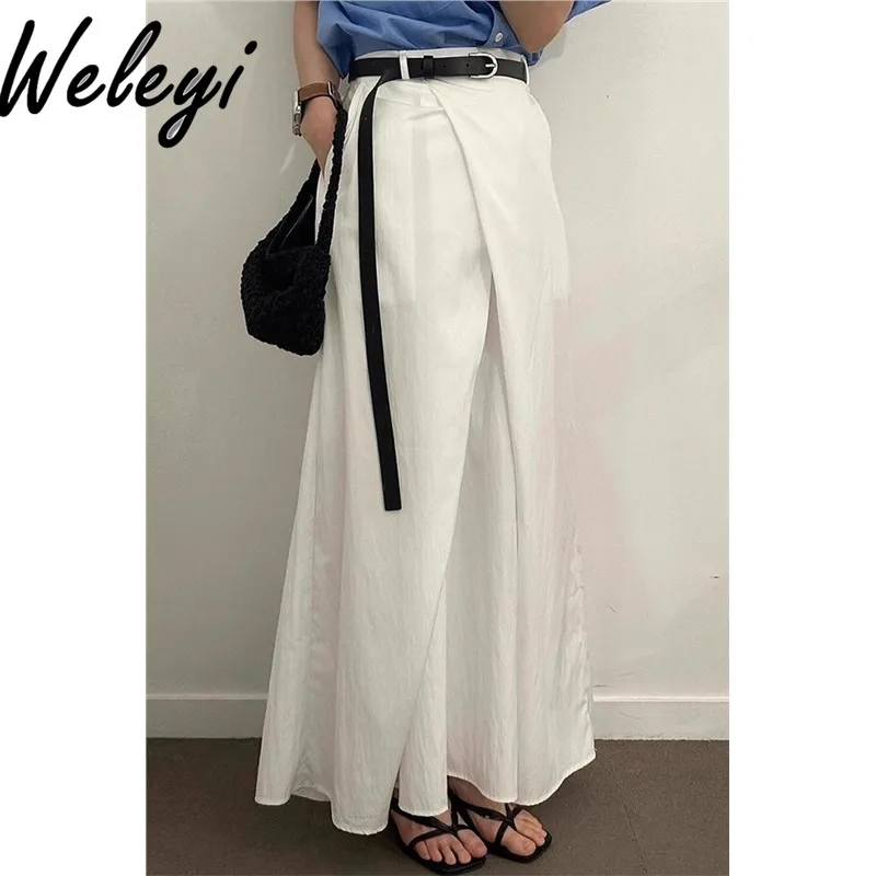 

Jirai Kei Y2K Cutecore Skirt South Korea Ropa De Mujer Kawaii Jupes Summer Versatile Fashionable Elegant Black White Maxi Faldas