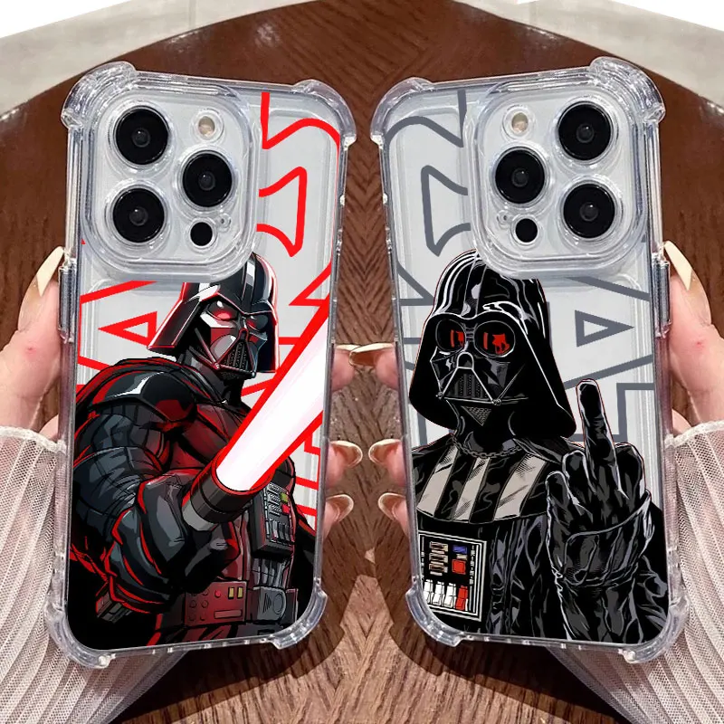 Funda de Silicona S-Stars-W-Wars para Xiaomi 17T Pro 5G 15T 12T 15 F7 Ultra POCO F7 M7 X3 X4 X5 X7 X8 Pro Max, Funda Transparente Suave para Teléfono