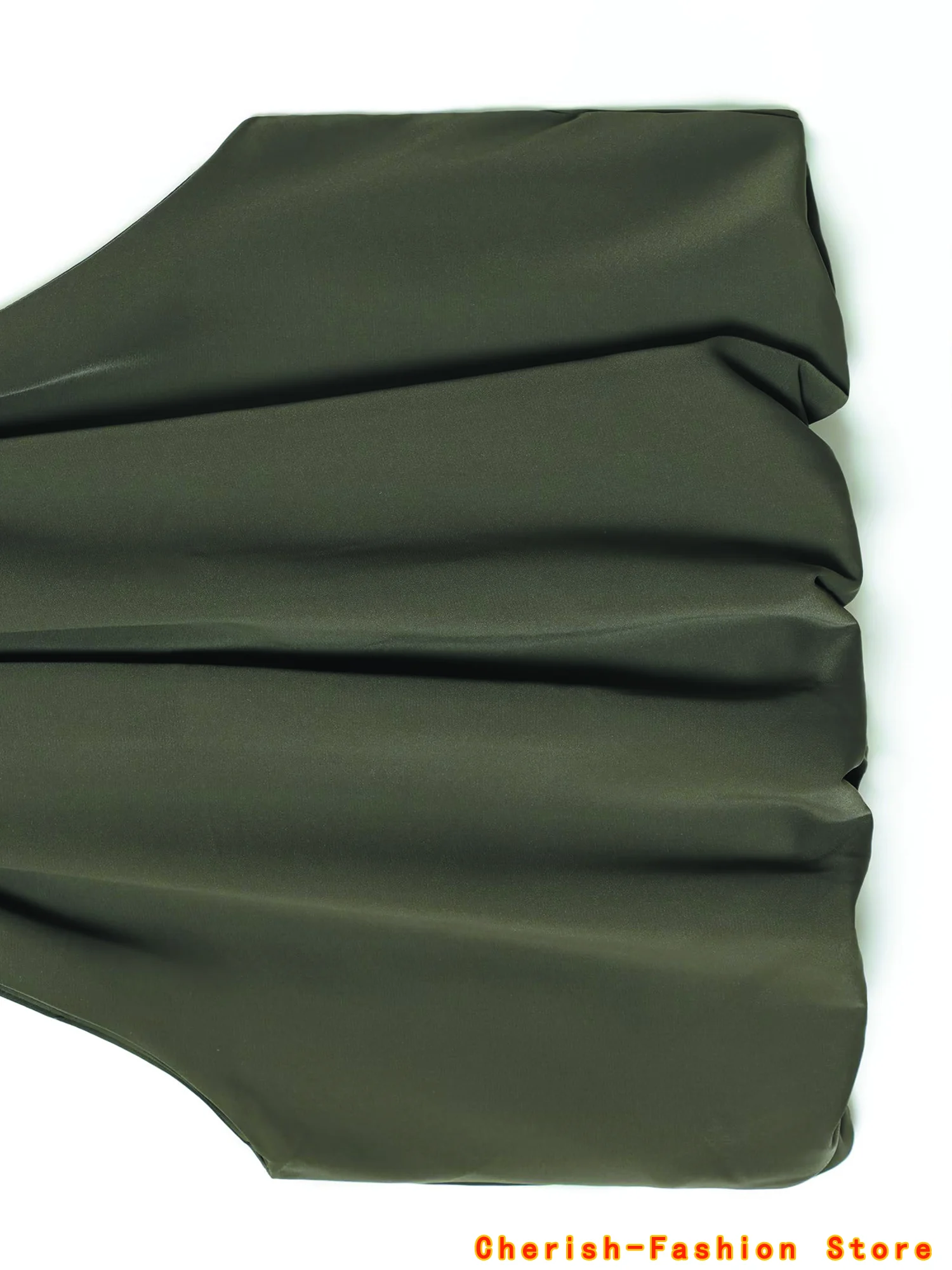 Haut sans manches vert armée pour femmes, haut décoratif avec nœud, Sexy et à la mode, personnalité folle, marque polyvalente, nouvelle collection été 2025