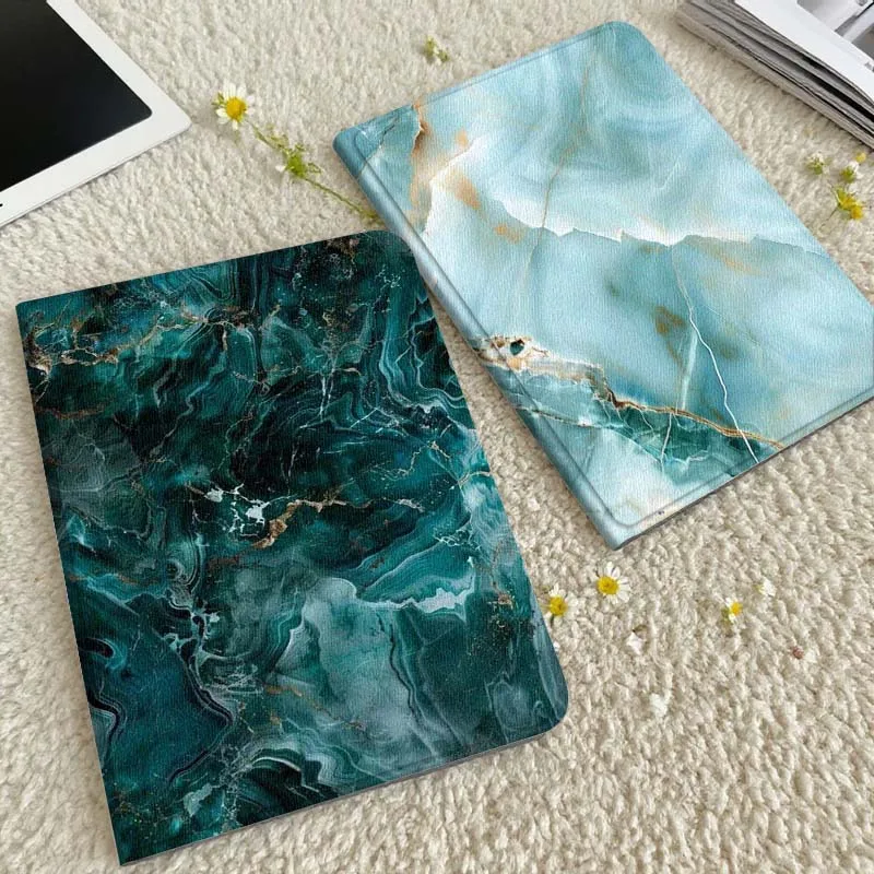 

Marble Texture Pattern Blue Tablet Case For Xiaomi Redmi Mini Pad SE K 2 4 5 6 7 8 2023 2025 11 8.8 11.2 10.1 Pro Gift