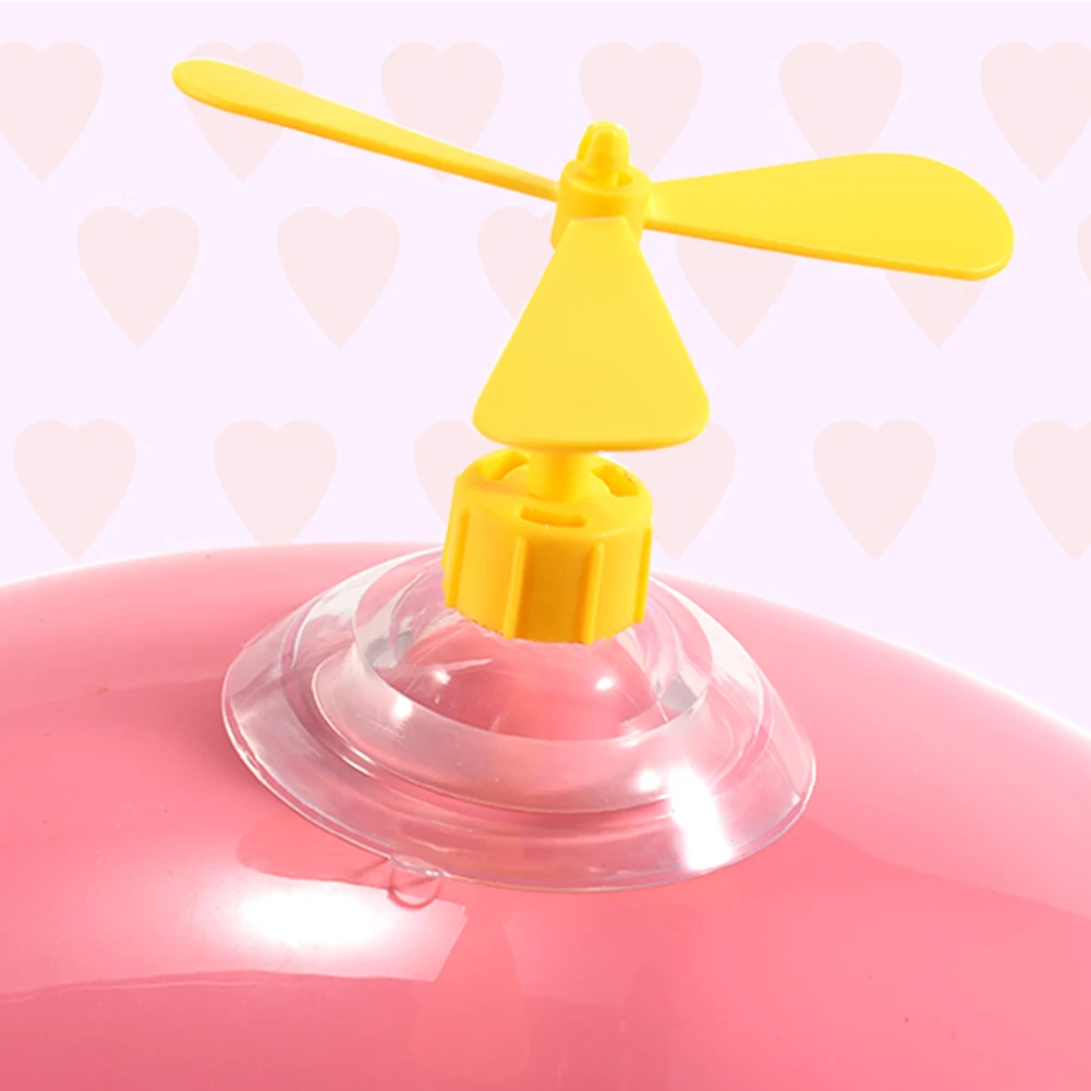 

1pc Helmet Suction Cup 3 Leaves Bamboo-copter Childhood fun Propeller Fan Motorcycle Decoration Bike Accessories