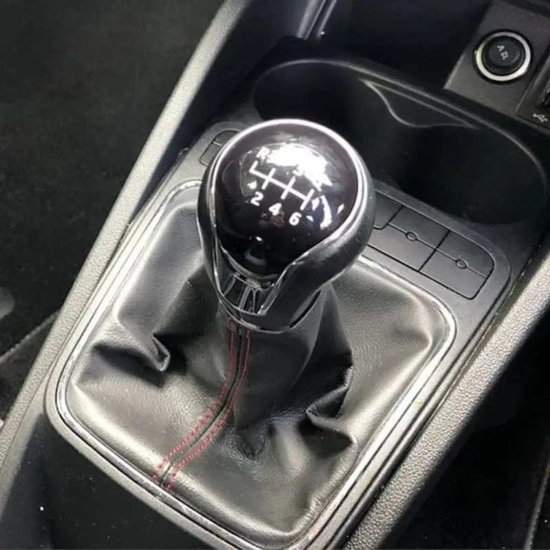 5/6 Speed Car Gear Shift Knob Lever Stick Gaiter Boot Cover For SEAT IBIZA IV (6j) 2009 2010 2011 2012 2013 2014 2015 2016 2017