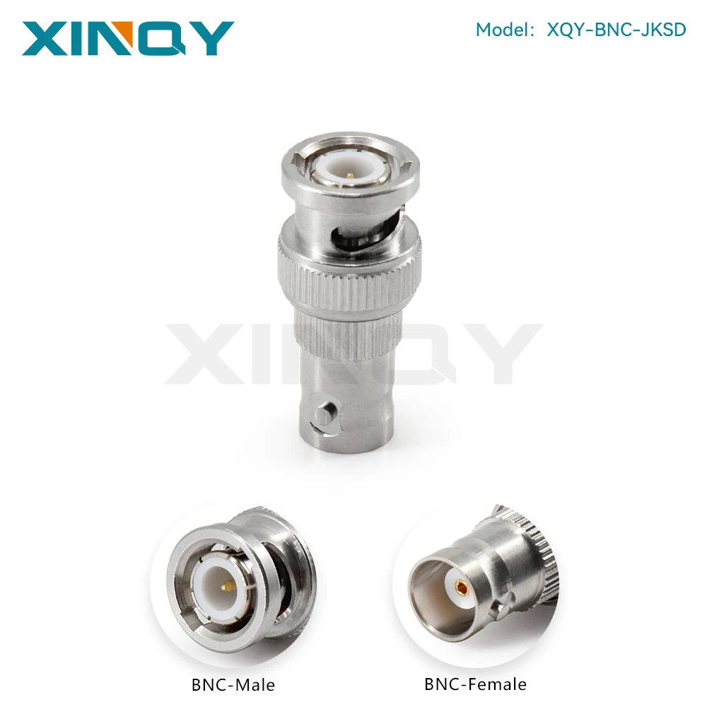XINQY 50 Ohm BNC-JK Coaxial Adapter  DC-4GHz, Q9 Male-to-Female, RF Test Converter