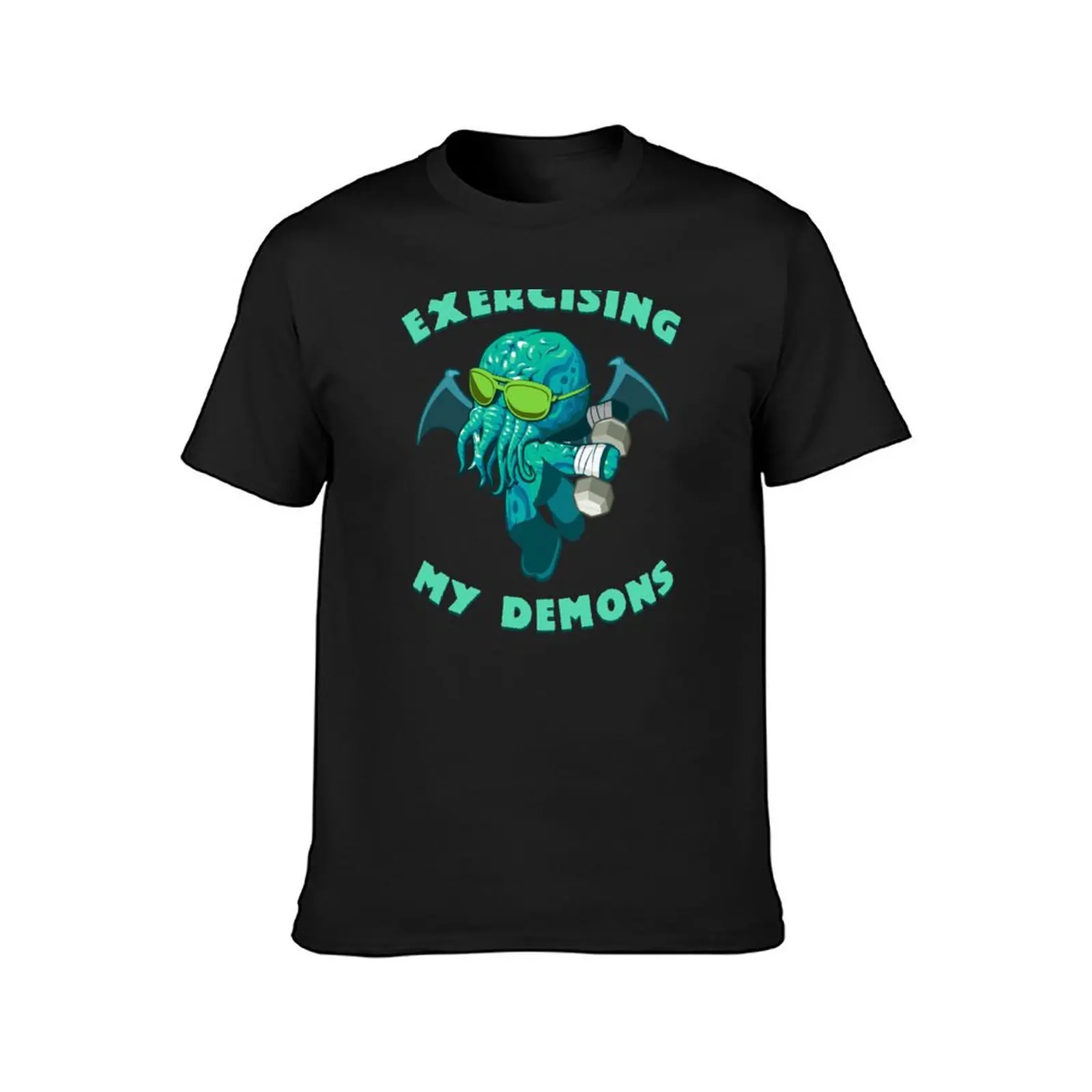 Cthulhu Workout Exercising My Demons T-Shirt cute tops plus size tops boys whites mens tall t shirts