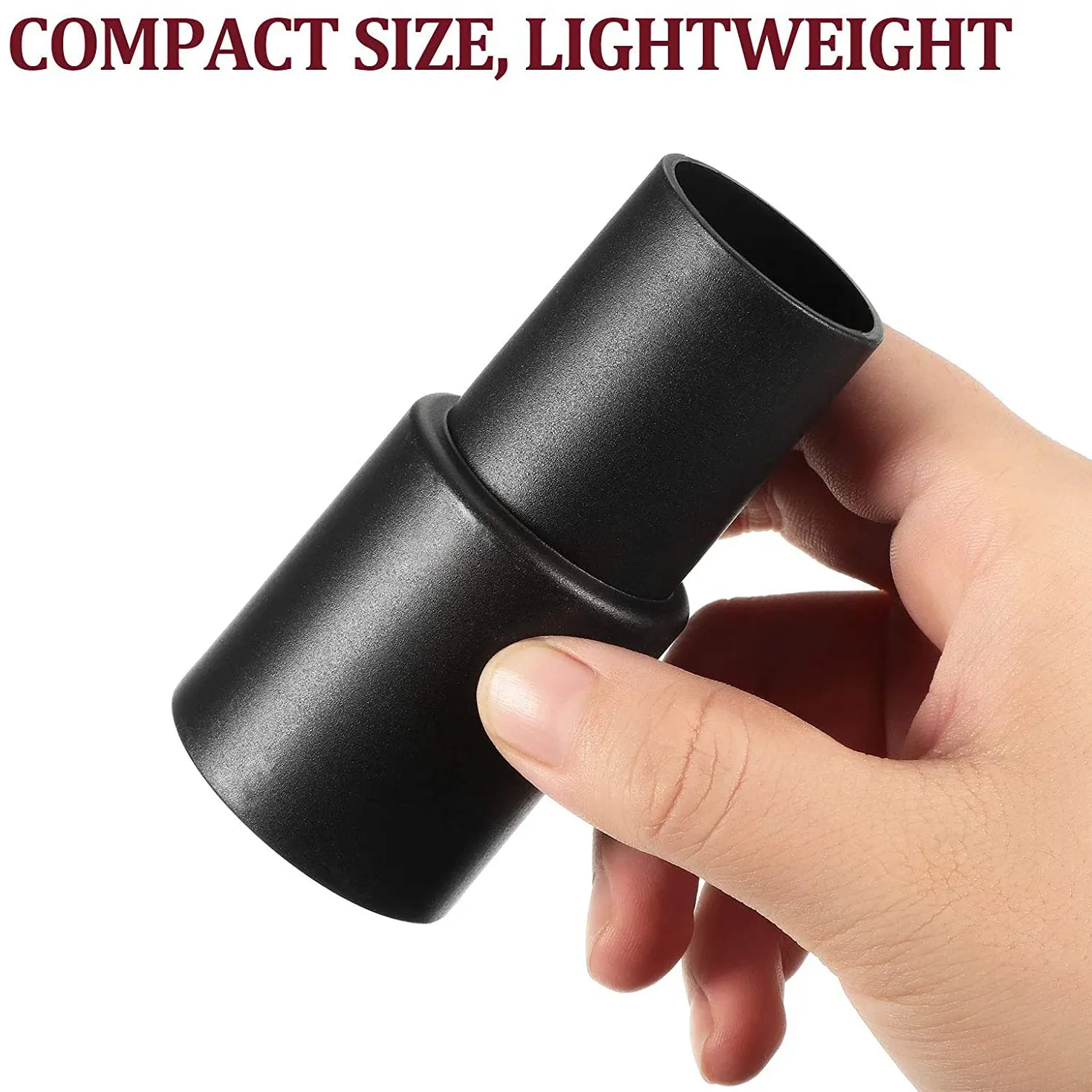 อะแดปเตอร์ท่อสุญญากาศ2ชิ้นตัวแปลงท่อตัวลดท่อทำความสะอาดอเนกประสงค์ขนาด3/8นิ้วถึง1 1/4นิ้ว