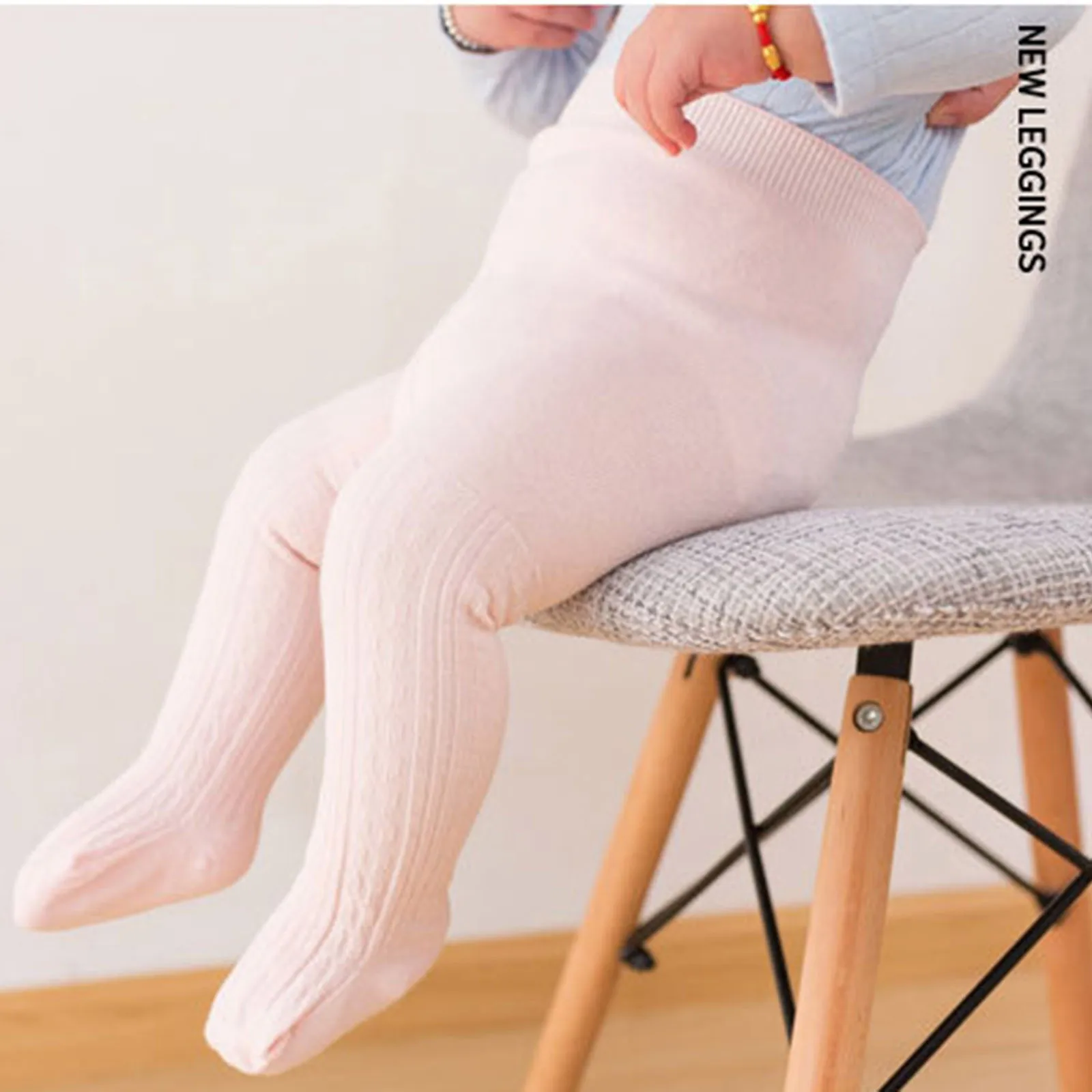 Organic Cotton Socks For Kids Baby Toddler Girls Boys Cable Knit Tights Cotton Footed Leggings Pantyhose Stocking Pants 0 To