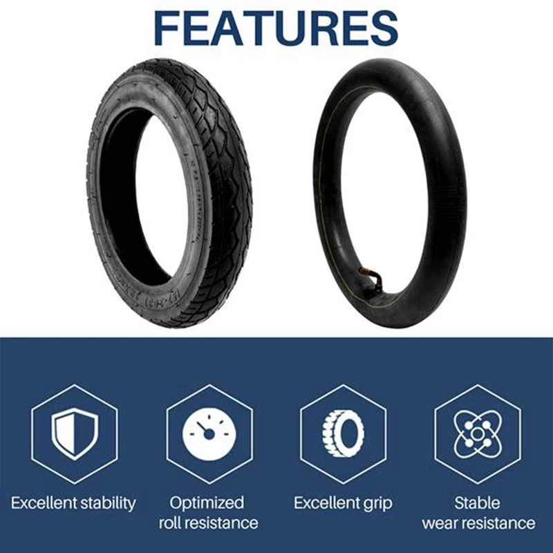 2 Set 57-203 Electric Wheelchair Inner And Outer Tire 62-203 Pneumatic Tire Durable