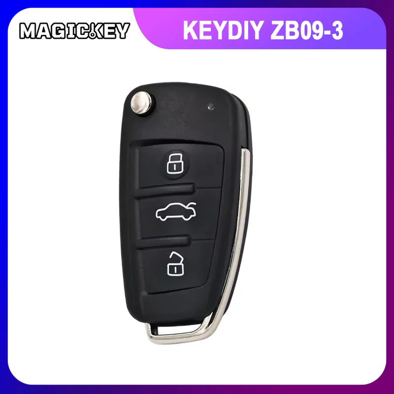 

Умный ключ KEYDIY серии ZB ZB09-3 в стиле Audi для замены мини-пультов KD-X2 и KD900, совместим с более чем 2000 моделями.