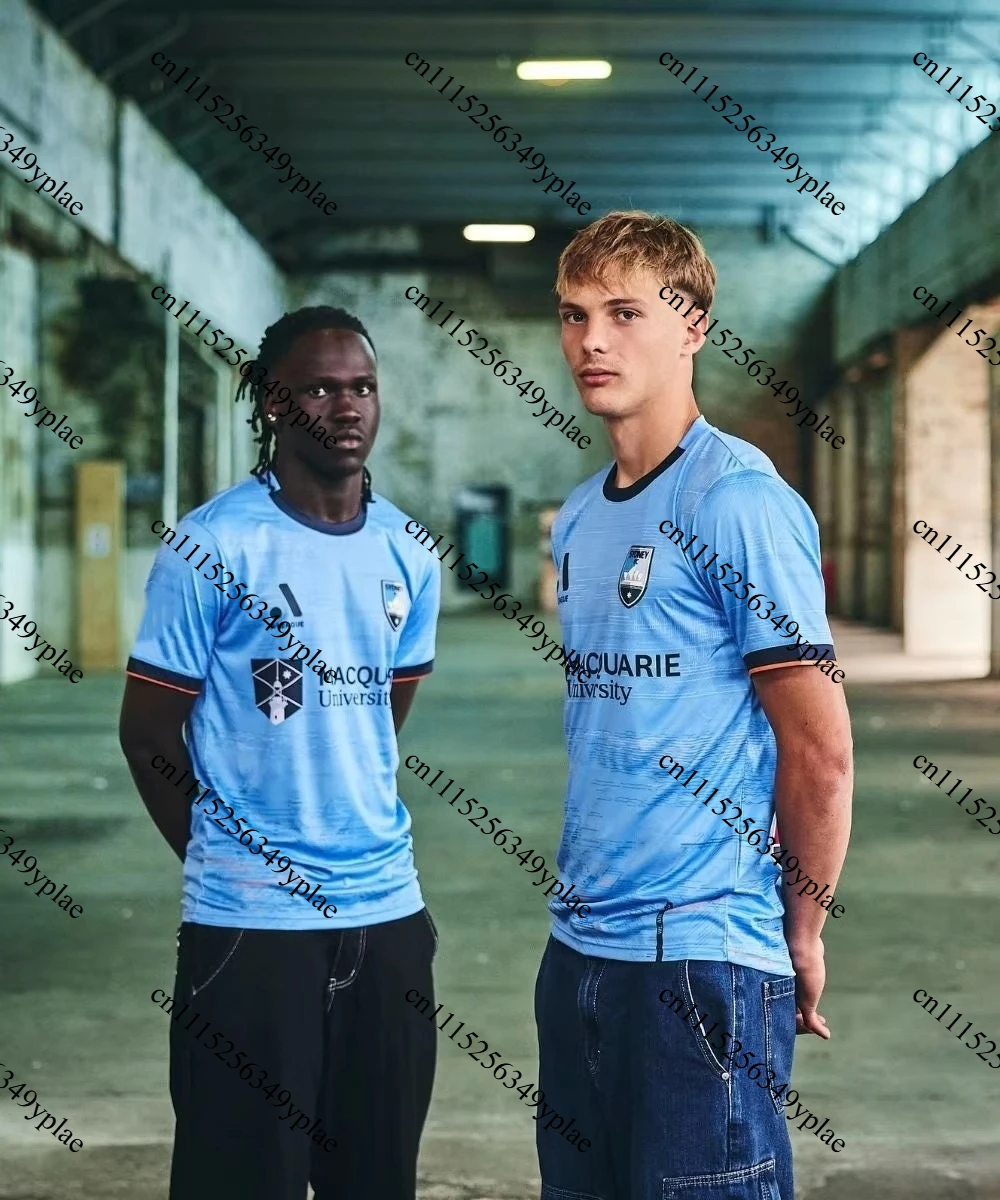 Men's Youth Soccer Shirt Sydney Style Short Sleeve Sports Uniform for Training & Matches Sportswear for Australian Fans