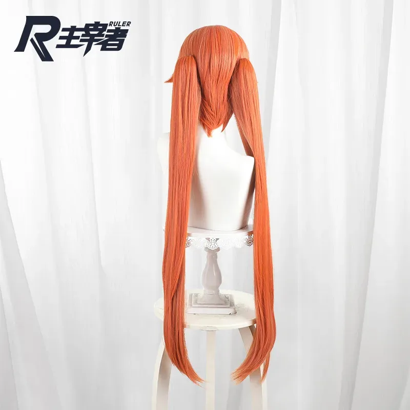 2025 aaa 게임 젠리스 존 제로 오르피 코스프레 가발 오렌지 롱 헤어 오볼 스쿼드 페스티벌 할로윈 파티 액세서리 소품 여성용