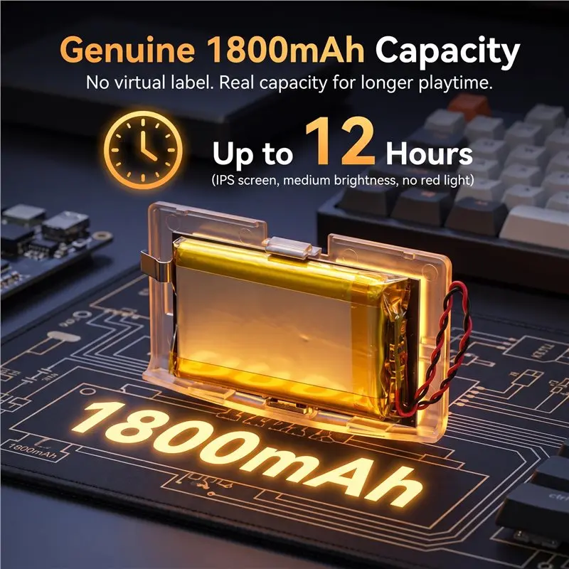 M07K-For Game Boy Advance For GBA Highlight Compatible 1800Mah Li- Rechargeable Battery Module USB-C Type-C Battery Cover