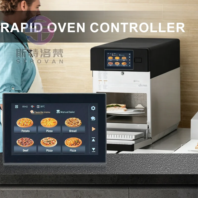 Professional MK6L60 7inch Touch Screen Temperature Controller Rapid Oven Control Panel Multilingual UI Digital Thermostat