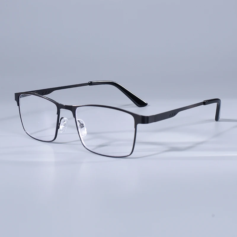 Neue Anti Blau Licht Lesebrille Männer Platz Oversize Metall Brillen Rahmen +75 + 125 + 175 + 225 + 275 + 350 + 400 – Detail 2